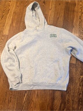 lululemon athletica Gray Hoodie with Green "CELTICS" Chest Logo staff